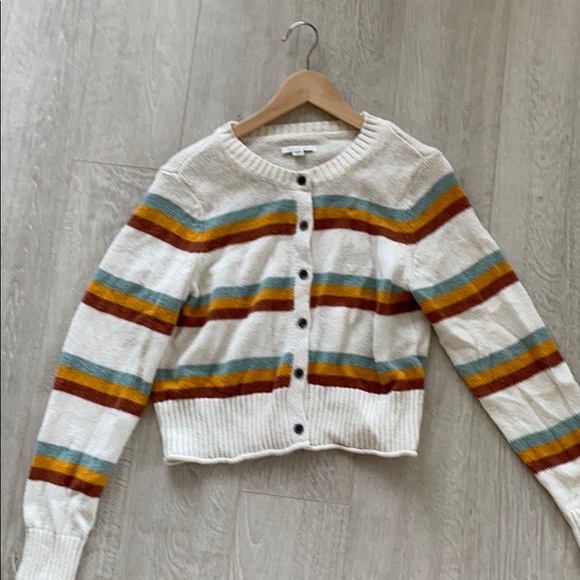 Adorable Multicolour Striped Cardigan - Picture 2 of 2